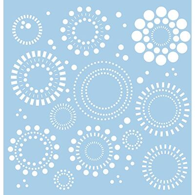 Rayher 3860200 Schablone, 30x30 cm, SB-Btl. 1 Stück, Kreise Rayher 3860200 Schablone, 30x30 cm, SB-Btl. 1 Stück, Kreise