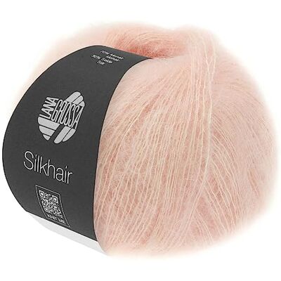 Lana Grossa Silkhair Feines Lace-Garn aus Superkid Mohair mit Seide Handstrickgarn aus 70% Mohair (Superkid) & 30% Seide 25g Wolle zum Stricken & Häkeln 210m Garn FB 86 Lana Grossa Silkhair Feines Lace-Garn aus Superkid Mohair mit Seide Handstrickgarn aus 70% Mohair (Superkid) & 30% Seide 25g Wolle zum Stricken & Häkeln 210m Garn FB 86