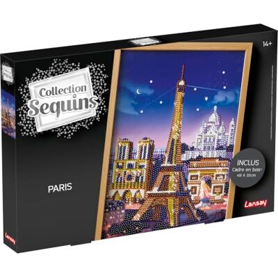 Lansay Collection Sequins Paris Bild mit Holzrahmen Ab 14 Jahren DIY Bastelaktivität Eiffelturm Motiv, Styroporplatte und Nadeln Bauwerke Entstehen Nach und Nach Zum Ausstellen Lansay Collection Sequins Paris Bild mit Holzrahmen Ab 14 Jahren DIY Bastelaktivität Eiffelturm Motiv, Styroporplatte und Nadeln Bauwerke Entstehen Nach und Nach Zum Ausstellen