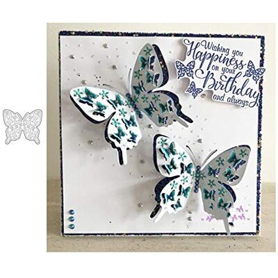 YunTrip Stanzformen für Kartenherstellung, 3D-Schmetterling, Metall, Stanzschablonen für DIY Scrapbooking, Fotoalbum, Papier, dekorative Handwerk für Grußkarten/Einladungen YunTrip Stanzformen für Kartenherstellung, 3D-Schmetterling, Metall, Stanzschablonen für DIY Scrapbooking, Fotoalbum, Papier, dekorative Handwerk für Grußkarten/Einladungen