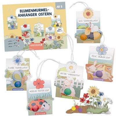 Papierdrachen Blumenkugel-Anhänger Osterhasenwelt – mit 5 Blumenkugeln und Anhängern – nachhaltige Osterdeko – Geschenkidee – bienenfreundlich – DIY-Pflanzset Papierdrachen Blumenkugel-Anhänger Osterhasenwelt – mit 5 Blumenkugeln und Anhängern – nachhaltige Osterdeko – Geschenkidee – bienenfreundlich – DIY-Pflanzset