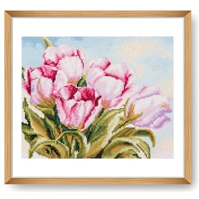 Trimits Große Kreuzstich-Sets gezählte Stickerei Handarbeit für Erwachsene, Kinder, Weihnachtsgeschenke (Rahmen nicht im Lieferumfang enthalten) 11-fädiges Aida-Gewebe Tulpe Trimits Große Kreuzstich-Sets gezählte Stickerei Handarbeit für Erwachsene, Kinder, Weihnachtsgeschenke (Rahmen nicht im Lieferumfang enthalten) 11-fädiges Aida-Gewebe Tulpe