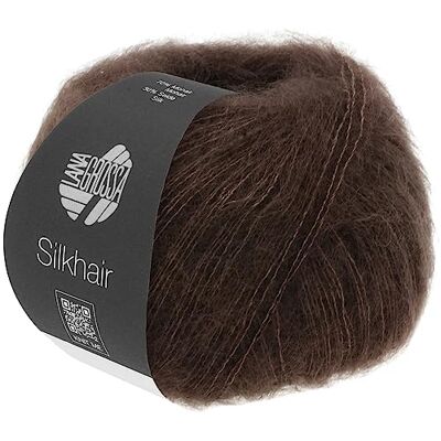 Lana Grossa Silkhair Feines Lace-Garn aus Superkid Mohair mit Seide Handstrickgarn aus 70% Mohair (Superkid) & 30% Seide 25g Wolle zum Stricken & Häkeln 210m Garn FB 168 Lana Grossa Silkhair Feines Lace-Garn aus Superkid Mohair mit Seide Handstrickgarn aus 70% Mohair (Superkid) & 30% Seide 25g Wolle zum Stricken & Häkeln 210m Garn FB 168