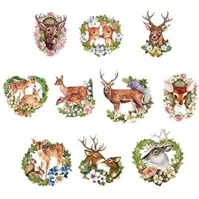 Ideen mit Herz 3-D Motive, ausgestanzt, ca. 7-10 cm, 10 Stück im Beutel Bilder zum Basteln & Dekorieren Grußkarten selber machen Bildmotive für Scrapbooking & DIY-Deko (Wald Idylle) Ideen mit Herz 3-D Motive, ausgestanzt, ca. 7-10 cm, 10 Stück im Beutel Bilder zum Basteln & Dekorieren Grußkarten selber machen Bildmotive für Scrapbooking & DIY-Deko (Wald Idylle)