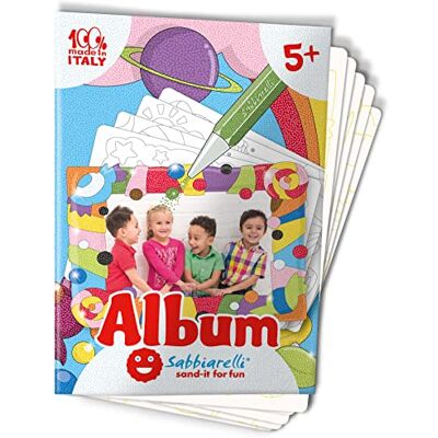 Sabbiarelli – Album Die Bilderrahmen Klebebögen für Sand Art Enthält 5 Karton-Klebebögen A5 zum Basteln von 5 Fotorahmen 100% Made in Italy 5-12 Jahre FARBSAND NICHT ENTHALTEN Sabbiarelli – Album Die Bilderrahmen Klebebögen für Sand Art Enthält 5 Karton-Klebebögen A5 zum Basteln von 5 Fotorahmen 100% Made in Italy 5-12 Jahre FARBSAND NICHT ENTHALTEN