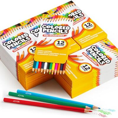 JOYIN Buntstifte Set,432 Stück Buntstifte Kinder,36 Set Vorgespitzte Holzstifte, Farbstifte mit 12 Farben, Buntstifte Großpackung für Kinder ab 4+, Farbstifte für Malbücher, Schule und zu Hause JOYIN Buntstifte Set,432 Stück Buntstifte Kinder,36 Set Vorgespitzte Holzstifte, Farbstifte mit 12 Farben, Buntstifte Großpackung für Kinder ab 4+, Farbstifte für Malbücher, Schule und zu Hause