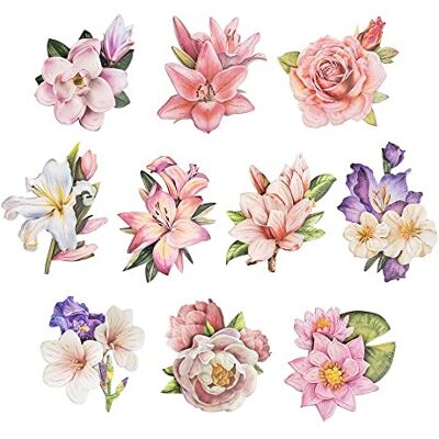 Ideen mit Herz 3-D Motive, ausgestanzt, ca. 7-10 cm, 10 Stück im Beutel Bilder zum Basteln & Dekorieren Grußkarten selber machen Bildmotive für Scrapbooking & DIY-Deko (Edle Blüten 02) Ideen mit Herz 3-D Motive, ausgestanzt, ca. 7-10 cm, 10 Stück im Beutel Bilder zum Basteln & Dekorieren Grußkarten selber machen Bildmotive für Scrapbooking & DIY-Deko (Edle Blüten 02)