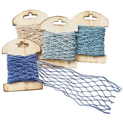 Hobbyfun Netzband 13 x 100 cm, grau-blau Hobbyfun Netzband 13 x 100 cm, grau-blau