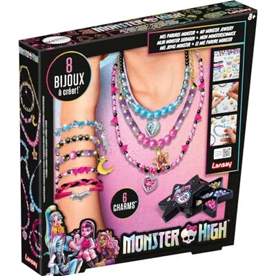 Lansay Monster High – Meine Monster High Schmuck-Sets – Herstellung von Kinderschmuck – 8 Schmuckstücke zum Basteln mit Perlen & Charms – für Kinder ab 8 Jahren – Geschenkidee für kreative Freizeit Lansay Monster High – Meine Monster High Schmuck-Sets – Herstellung von Kinderschmuck – 8 Schmuckstücke zum Basteln mit Perlen & Charms – für Kinder ab 8 Jahren – Geschenkidee für kreative Freizeit