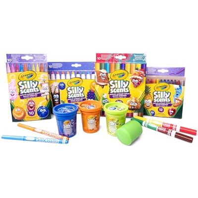 CRAYOLA Silly Scents, Convenience Set, zum Zeichnen mit duftenden Farben CRAYOLA Silly Scents, Convenience Set, zum Zeichnen mit duftenden Farben