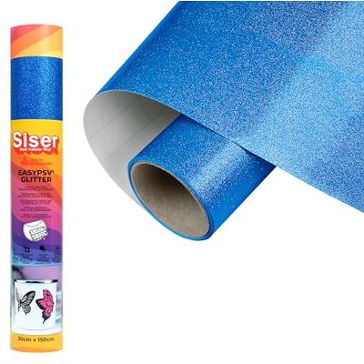 SISER EasyPSV Glitter Lapis Blue 150 x 30 cm Glitter Permanent selbstklebendes Vinyl, für die individuelle Gestaltung von Objekten und harten Oberflächen, für Schneideplotter SISER EasyPSV Glitter Lapis Blue 150 x 30 cm Glitter Permanent selbstklebendes Vinyl, für die individuelle Gestaltung von Objekten und harten Oberflächen, für Schneideplotter