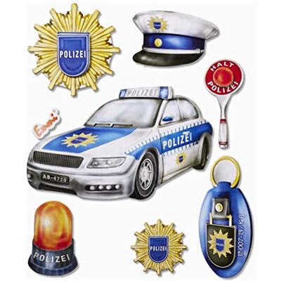 Hobbyfun 3D XXL-Sticker Polizei Hobbyfun 3D XXL-Sticker Polizei