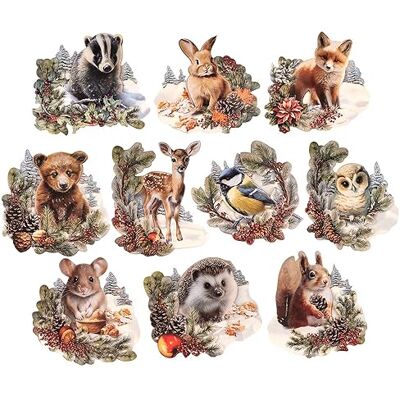Ideen mit Herz 3-D Motive, ausgestanzt, ca. 7-10 cm, 10 Stück im Beutel Bilder zum Basteln & Dekorieren Grußkarten selber machen Bildmotive für Scrapbooking & DIY-Deko (Tiere im Winter) Ideen mit Herz 3-D Motive, ausgestanzt, ca. 7-10 cm, 10 Stück im Beutel Bilder zum Basteln & Dekorieren Grußkarten selber machen Bildmotive für Scrapbooking & DIY-Deko (Tiere im Winter)
