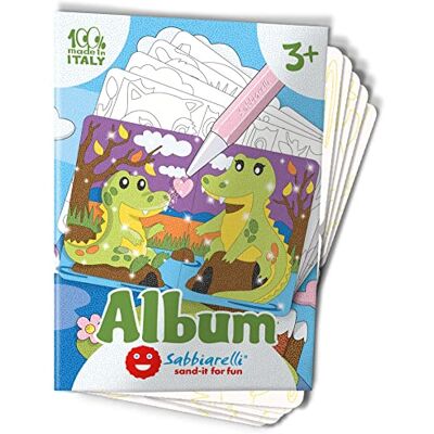 Sabbiarelli – Album Tierbabys der Welt Klebebögen für Sand Art Enthält 10 Klebemotive A6 100% Made in Italy Kreativer Bastelspaß Kinder 3-5 Jahre FARBSAND NICHT ENTHALTEN Sabbiarelli – Album Tierbabys der Welt Klebebögen für Sand Art Enthält 10 Klebemotive A6 100% Made in Italy Kreativer Bastelspaß Kinder 3-5 Jahre FARBSAND NICHT ENTHALTEN