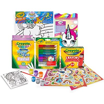 CRAYOLA Einhorn-Mal- und Ausmal-Set mit Stickern, kreative Beschäftigung und Geschenk für Kinder, ab 6 Jahren, 7483 CRAYOLA Einhorn-Mal- und Ausmal-Set mit Stickern, kreative Beschäftigung und Geschenk für Kinder, ab 6 Jahren, 7483