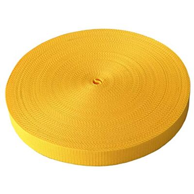Schnoschi Gurtband Polypropylen 5 Meter lang – viele Verschiedene Breiten und Farben 10mm 15mm 20mm 25mm 30mm 40mm 50 mm (dottergelb, 30 mm) Schnoschi Gurtband Polypropylen 5 Meter lang – viele Verschiedene Breiten und Farben 10mm 15mm 20mm 25mm 30mm 40mm 50 mm (dottergelb, 30 mm)