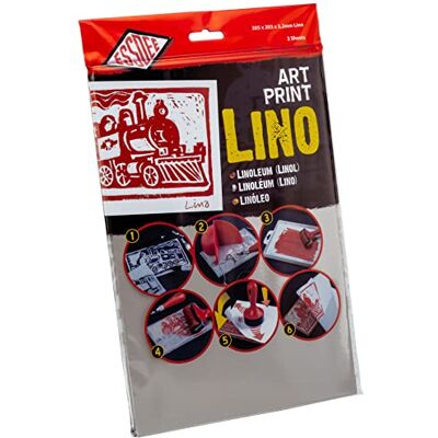 ESSDEE Linoleumplatte - 3,2 mm - Packung mit 2 Stück - Kreativkunstbedarf ESSDEE Linoleumplatte - 3,2 mm - Packung mit 2 Stück - Kreativkunstbedarf