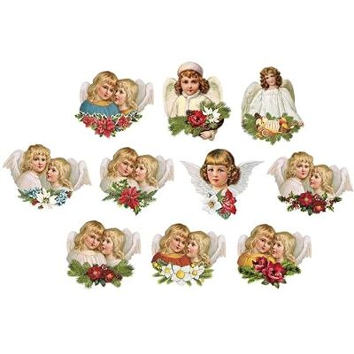 Ideen mit Herz 3-D Motive, ausgestanzt, ca. 7-10 cm, 10 Stück im Beutel Bilder zum Basteln & Dekorieren Grußkarten selber machen Bildmotive für Scrapbooking & DIY-Deko (Nostalgie Engel) Ideen mit Herz 3-D Motive, ausgestanzt, ca. 7-10 cm, 10 Stück im Beutel Bilder zum Basteln & Dekorieren Grußkarten selber machen Bildmotive für Scrapbooking & DIY-Deko (Nostalgie Engel)