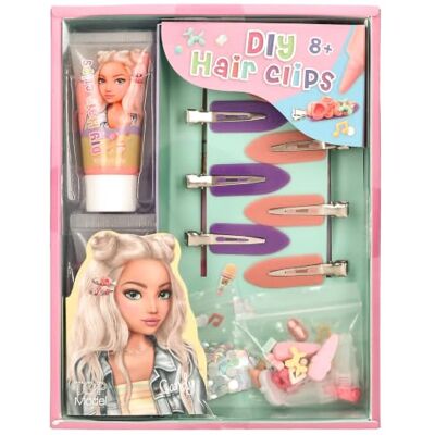 Depesche TOPModel DIY Bastelset für 8 Haarspangen Haarklammern zum Selbstgestalten, mit Modelliermasse, Glitzer, 18 Deko-Elementen und Anleitung, 13001 Depesche TOPModel DIY Bastelset für 8 Haarspangen Haarklammern zum Selbstgestalten, mit Modelliermasse, Glitzer, 18 Deko-Elementen und Anleitung, 13001