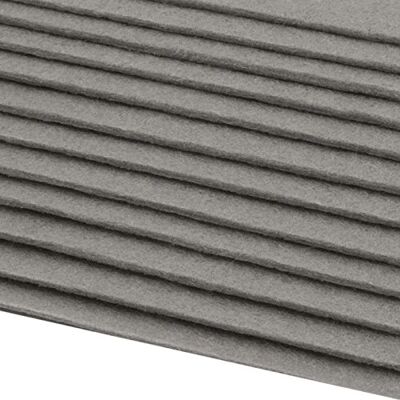 Schnoschi 12 Filzplatten Bastelfilz Filz hellgrau 2-3 mm dick DIN A4 20x30 cm Schnoschi 12 Filzplatten Bastelfilz Filz hellgrau 2-3 mm dick DIN A4 20x30 cm