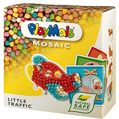 Playmais MOSAIC Little Traffic Kreativ-Set zum Basteln für Kinder ab 3 Jahren Über 2.300 & 6 Mosaik Klebebilder mit Fahrzeugen Fördert Kreativität & Feinmotorik Natürliches Spielzeug Playmais MOSAIC Little Traffic Kreativ-Set zum Basteln für Kinder ab 3 Jahren Über 2.300 & 6 Mosaik Klebebilder mit Fahrzeugen Fördert Kreativität & Feinmotorik Natürliches Spielzeug