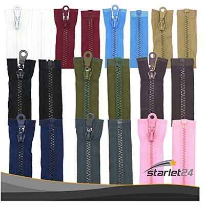 Starlet24 ® Reißverschluss Kunststoff 5mm grob teilbar, Reißverschlüsse Plastik-Zähne für Jacken & Taschen Olivgrün 50 cm Starlet24 ® Reißverschluss Kunststoff 5mm grob teilbar, Reißverschlüsse Plastik-Zähne für Jacken & Taschen Olivgrün 50 cm