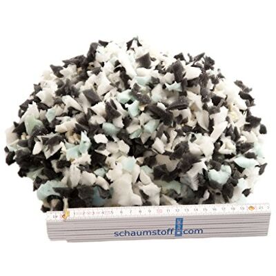 Unbekannt Schaumstoffflocken Flocken Füllmaterial aus Schaumstoff für Kissen und Polster, Kg:5 Kg Unbekannt Schaumstoffflocken Flocken Füllmaterial aus Schaumstoff für Kissen und Polster, Kg:5 Kg
