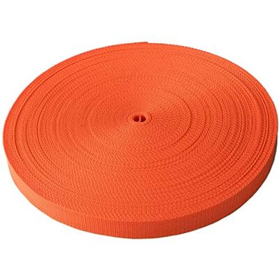 Schnoschi Gurtband Polypropylen 5 Meter lang – viele Verschiedene Breiten und Farben 10mm 15mm 20mm 25mm 30mm 40mm 50 mm (orange, 25 mm) Schnoschi Gurtband Polypropylen 5 Meter lang – viele Verschiedene Breiten und Farben 10mm 15mm 20mm 25mm 30mm 40mm 50 mm (orange, 25 mm)