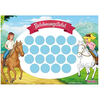Papierdrachen Belohnungstafel Set für Kinder als Abreißblock 10 Blatt Motivierendes Konzept als Erziehungshilfe mit tollen Stickern für Jungs und Mädchen Motiv Bibi und Tina Set 3 Papierdrachen Belohnungstafel Set für Kinder als Abreißblock 10 Blatt Motivierendes Konzept als Erziehungshilfe mit tollen Stickern für Jungs und Mädchen Motiv Bibi und Tina Set 3