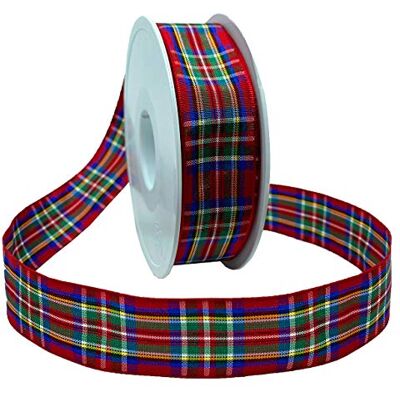 Morex 97525/25-07 Edinburgh Band, Polyester, Tartanmuster, 1 Inch by 27 yards Morex 97525/25-07 Edinburgh Band, Polyester, Tartanmuster, 1 Inch by 27 yards