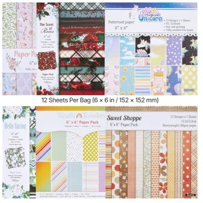 VEVOR Scrapbook-Papier, 72 Blätter, 152 mm, Gemischtes Spezialmusterpapier-Set für Stanz- & Prägemaschinen, Dekorpapier für Dekorationen, Scrapbooking, Kartenherstellung & DIY-Bastelarbeiten VEVOR Scrapbook-Papier, 72 Blätter, 152 mm, Gemischtes Spezialmusterpapier-Set für Stanz- & Prägemaschinen, Dekorpapier für Dekorationen, Scrapbooking, Kartenherstellung & DIY-Bastelarbeiten