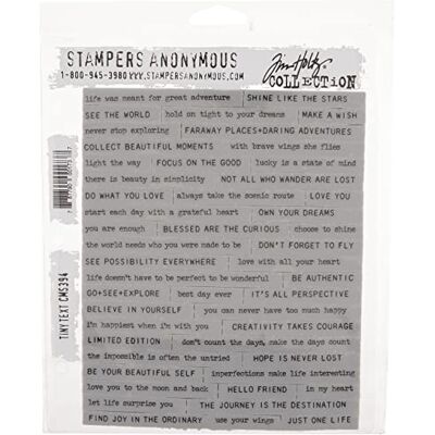 Tim Holtz KLEINER TEXT Gummi Stempel - Cling Stamps Tim Holtz KLEINER TEXT Gummi Stempel - Cling Stamps