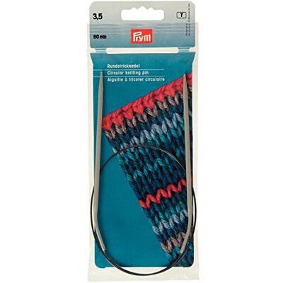 Prym 211247 Rundstricknadeln ALU 60 cm 3,50 mm grau Prym 211247 Rundstricknadeln ALU 60 cm 3,50 mm grau