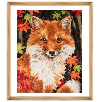 Trimits Große Kreuzstich-Sets gezählte Stickerei Handarbeit für Erwachsene, Kinder, Weihnachtsgeschenke (Rahmen nicht im Lieferumfang enthalten) 11-fädiges Aida-Gewebe Fuchs Trimits Große Kreuzstich-Sets gezählte Stickerei Handarbeit für Erwachsene, Kinder, Weihnachtsgeschenke (Rahmen nicht im Lieferumfang enthalten) 11-fädiges Aida-Gewebe Fuchs