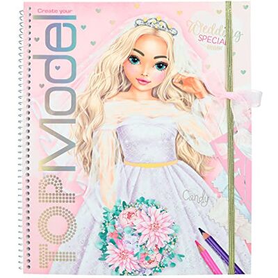 Depesche 12393 Create your TOPModel Wedding Special Stickerbuch mit 60 Seiten zum Gestalten schöner Outfits, inklusive Stickerbogen, Schablone und Stoffmusterbogen, Mittel Depesche 12393 Create your TOPModel Wedding Special Stickerbuch mit 60 Seiten zum Gestalten schöner Outfits, inklusive Stickerbogen, Schablone und Stoffmusterbogen, Mittel