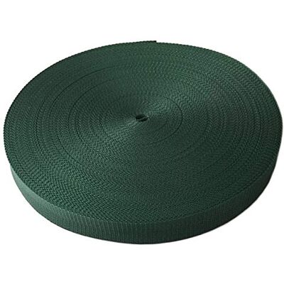 Schnoschi Gurtband Polypropylen 5 Meter lang – viele Verschiedene Breiten und Farben 10mm 15mm 20mm 25mm 30mm 40mm 50 mm (dunkelgrün, 25 mm) Schnoschi Gurtband Polypropylen 5 Meter lang – viele Verschiedene Breiten und Farben 10mm 15mm 20mm 25mm 30mm 40mm 50 mm (dunkelgrün, 25 mm)