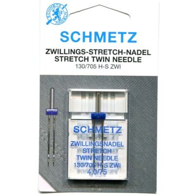 SCHMETZ Universelle Zwillingsnadel-Reihe (Einzelpackungen) – verschiedene Größen (75 4,0 mm Lücke) SCHMETZ Universelle Zwillingsnadel-Reihe (Einzelpackungen) – verschiedene Größen (75 4,0 mm Lücke)