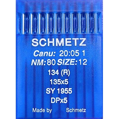 SCHMETZ 10 Rundkolben Nähmaschinen Nadeln System 134 (R) Industrie St. 80 SCHMETZ 10 Rundkolben Nähmaschinen Nadeln System 134 (R) Industrie St. 80