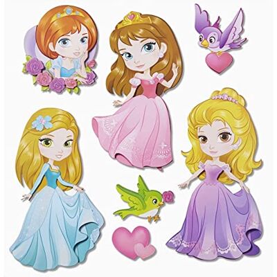 Hobbyfun 3 D Sticker XXL Prinzessin Hobbyfun 3 D Sticker XXL Prinzessin
