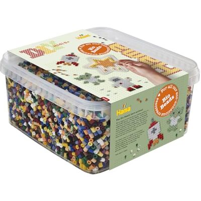 Hama Bio Perlen & Stecktafelbox ca.15.000 Bio Perlen & 1 Bio Stecktafel Mosaik Deko Kunst & Basteln für kreative Kinder ab 5 Jahren verschiedene Farben Hama Bio Perlen & Stecktafelbox ca.15.000 Bio Perlen & 1 Bio Stecktafel Mosaik Deko Kunst & Basteln für kreative Kinder ab 5 Jahren verschiedene Farben