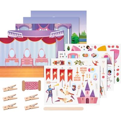 Heyda Rubbelsticker Karten-Set „Prinzessin“ 16 x 12 x 2 cm Mehrfarbig Heyda Rubbelsticker Karten-Set „Prinzessin“ 16 x 12 x 2 cm Mehrfarbig