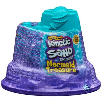 Spin Master Kinetic Sand Mini-Meerjungfrauenschloss, 170 g, magischer Sand, violetter Sand, 1 Ausstechform, 2 Zubehörteile und 3 Edelsteine, Spielzeug für Kinder und Mädchen 3 Jahre Spin Master Kinetic Sand Mini-Meerjungfrauenschloss, 170 g, magischer Sand, violetter Sand, 1 Ausstechform, 2 Zubehörteile und 3 Edelsteine, Spielzeug für Kinder und Mädchen 3 Jahre