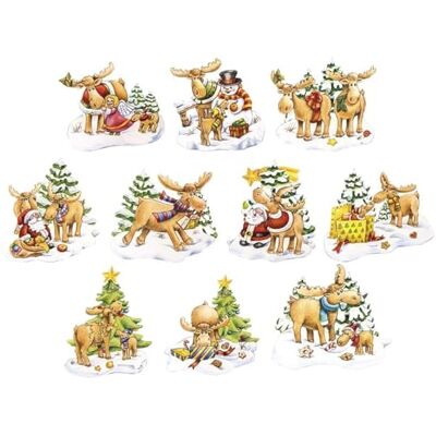 Ideen mit Herz 3-D Motive, ausgestanzt, ca. 7-10 cm, 10 Stück im Beutel Bilder zum Basteln & Dekorieren Grußkarten selber machen Bildmotive für Scrapbooking & DIY-Deko (Elche zum Liebhaben) Ideen mit Herz 3-D Motive, ausgestanzt, ca. 7-10 cm, 10 Stück im Beutel Bilder zum Basteln & Dekorieren Grußkarten selber machen Bildmotive für Scrapbooking & DIY-Deko (Elche zum Liebhaben)
