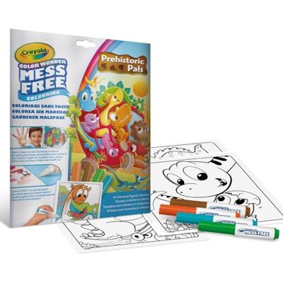 CRAYOLA Color Wonder, Malset mit 18 Ausmalseiten, Thema Dinosaurierfreunde CRAYOLA Color Wonder, Malset mit 18 Ausmalseiten, Thema Dinosaurierfreunde