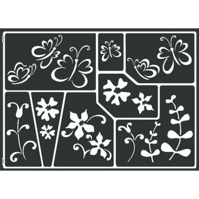 KREUL 74805 Window Style Schablone Schmetterlingswiese, flexibel, selbstklebend und wiederverwendbar, für individuelle Gestaltungen KREUL 74805 Window Style Schablone Schmetterlingswiese, flexibel, selbstklebend und wiederverwendbar, für individuelle Gestaltungen