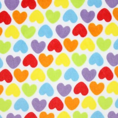kullaloo Samtweicher Microfaser Plüschstoff mit Herzen in Regenbogenfarben SuperSoft SHORTY 1,5 mm Flor Rainbow Love Hearts Plüsch Meterware kullaloo Samtweicher Microfaser Plüschstoff mit Herzen in Regenbogenfarben SuperSoft SHORTY 1,5 mm Flor Rainbow Love Hearts Plüsch Meterware
