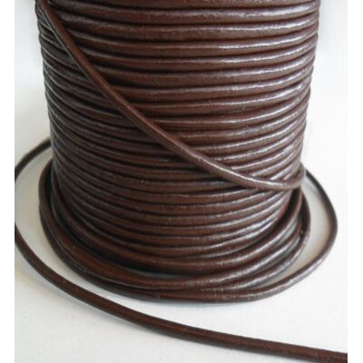 Auroris 10m Rolle Lederband rund Ø 2mm braun Auroris 10m Rolle Lederband rund Ø 2mm braun