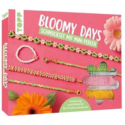 TOPP Bloomy Days Schmuckset mit Mini-Perlen: Anleitung, 1500 Glasperlen (2 mm), Schmuckzubehör, Nylonfaden, Perlennadel (Schmucksets) TOPP Bloomy Days Schmuckset mit Mini-Perlen: Anleitung, 1500 Glasperlen (2 mm), Schmuckzubehör, Nylonfaden, Perlennadel (Schmucksets)