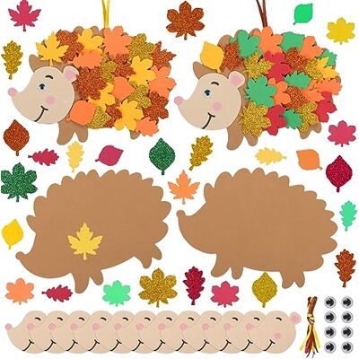 MENGON 12 Stück Igel-Bastelset für Kinder DIY Herbst-Bastelideen Dekoration Gestalte deine eigenen Igel-Schaumstoffaufkleber für Schule Bastelaktivitäten Geburtstagsgeschenke Thanksgiving-Partyzubehör MENGON 12 Stück Igel-Bastelset für Kinder DIY Herbst-Bastelideen Dekoration Gestalte deine eigenen Igel-Schaumstoffaufkleber für Schule Bastelaktivitäten Geburtstagsgeschenke Thanksgiving-Partyzubehör