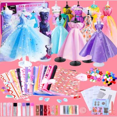 UBBOY Modedesign Mädchen Bastelset Kinder Kreativität-DIY-Kunst-und Bastelset Kreativität DIY Kunst Bastelset für Kinder Mädchen Fashion Designer,Geschenke Mädchen 8+Jahre UBBOY Modedesign Mädchen Bastelset Kinder Kreativität-DIY-Kunst-und Bastelset Kreativität DIY Kunst Bastelset für Kinder Mädchen Fashion Designer,Geschenke Mädchen 8+Jahre